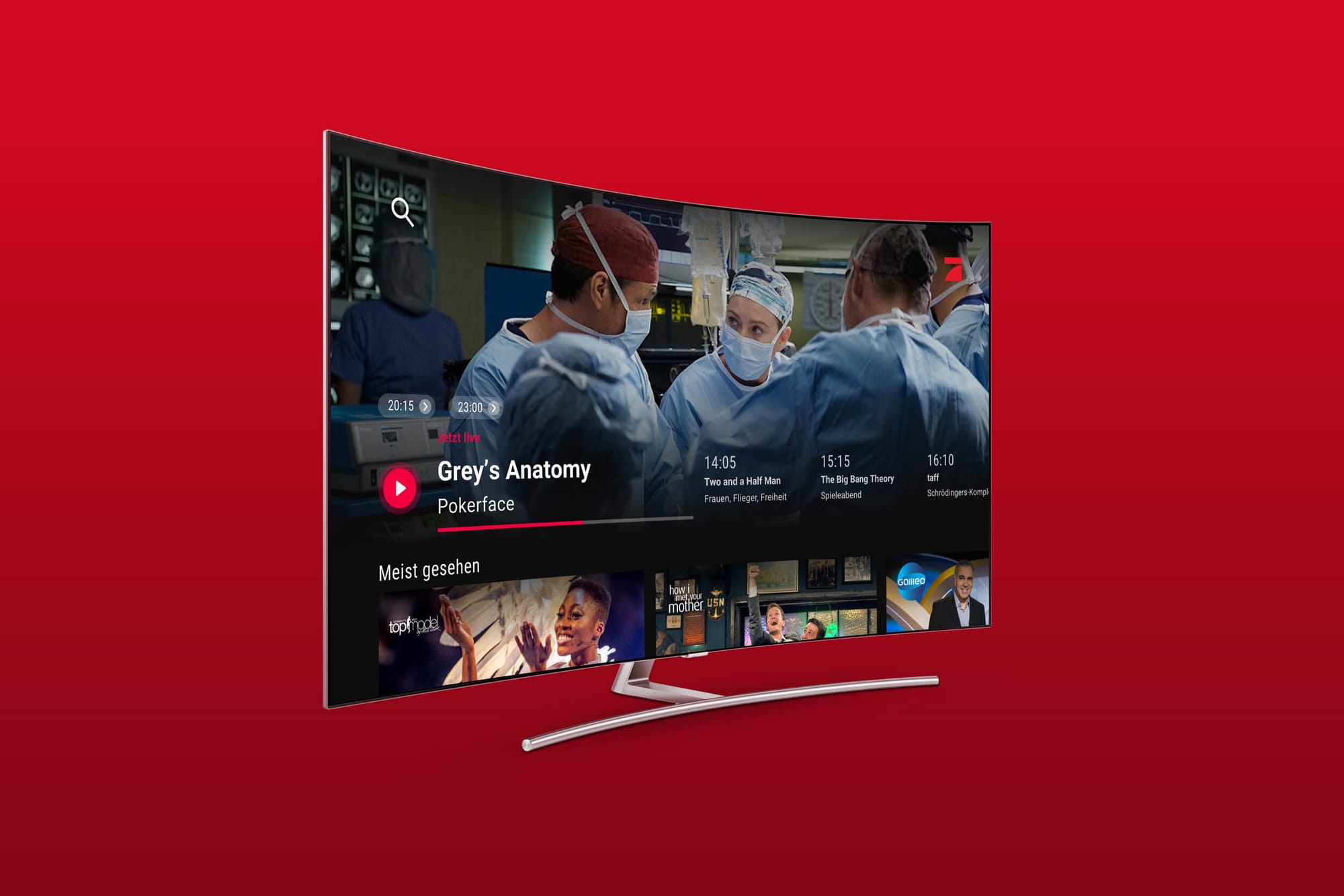 Creatign a modern big screen experience for ProSieben